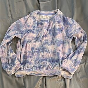 Cat & Jack Purple and Blue Tie-Dye Sweatshirt